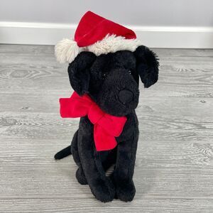 Jellycat Winter Warmer Pippa 9" Black Labrador Retriever Plush Stuffed Animal